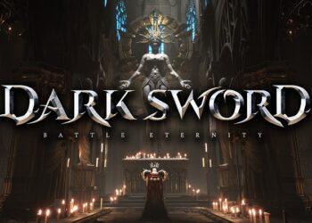 Warrior in VR battle wielding a sword and facing a monstrous enemy in DARKSWORD: BATTLE ETERNITY.