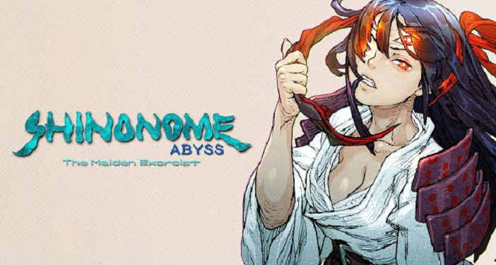 Shrine maiden Yono in Shinonome Abyss: The Maiden Exorcist, navigating a haunted house filled with Mononoke in a thrilling roguelike adventure.